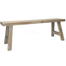 Gisela Graham Medium Wooden Decorative Display Bench - Ornamental and Decor Use
