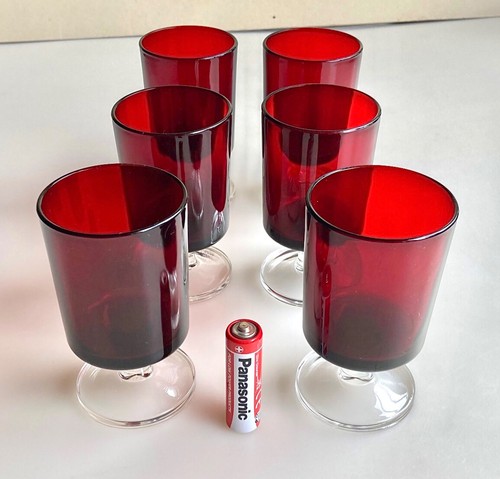 Vintage luminarc ruby - 6,