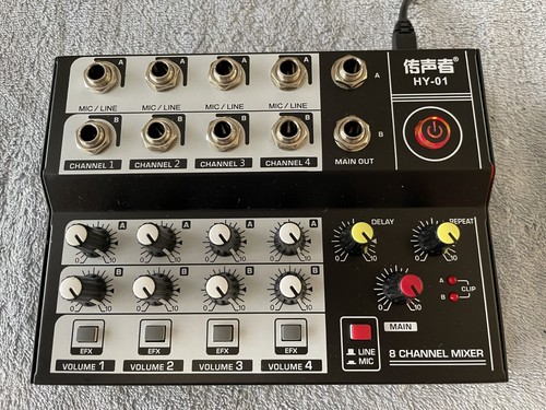 Channel stereo audio mixer - 8,