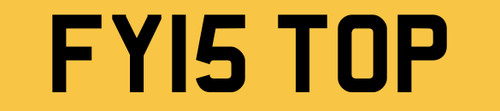 Number plate private - fy,