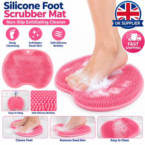 Silicone foot scrubber mat - silicone,