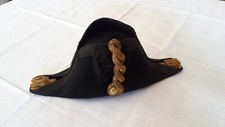 British Royal Navy Lieutenant's cased bicorn cocked hat. Good condition. 