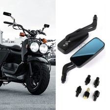 8/10mm Rectangle Motorcycle Rearview Mirrors For Honda Shadow Ruckus Cafe Racer