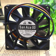 San Ace 9GV0812P4J04 80x80x25mm DC 12V 0.47A 4 Pin Chassis Cooling Fan