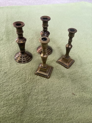 Vintage brass small candle - vintage,