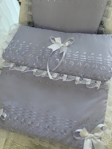 Lilac and white - lilac, silver