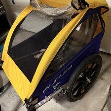 Burley Bee Bike Double Child Trailer in Yellow/Black