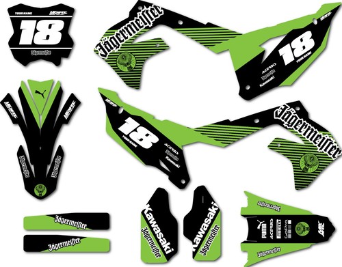 Graphics kit for kawasaki - kit, kxf