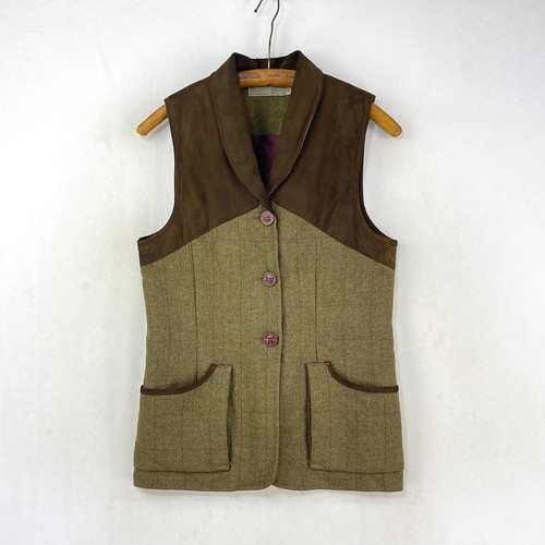 Laksen tweed shooting vest - tweed,