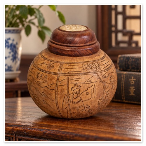Antique chinese carved gourd - antique,