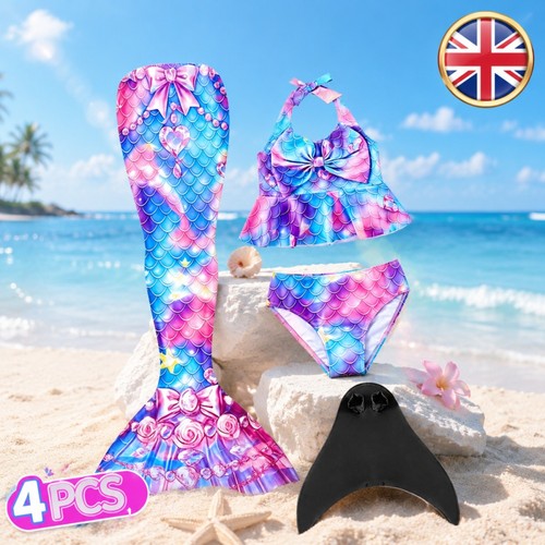 Kids mermaid tail with monofin - kids,