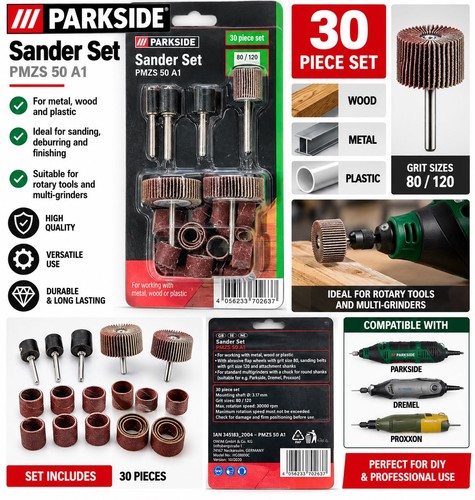 Parkside sander set pmzs a1 - 50,