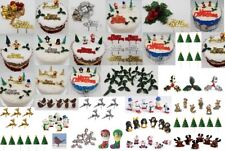 Cake Decoration sets Santa's snowmen penguin Christmas Cake yule log toppers