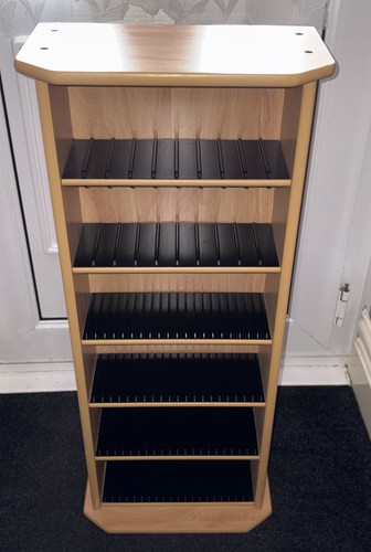 Wooden storage rack tower - wooden, cd