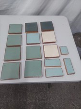 Job Lot of Vintage 20mm Thick Clay Tiles – Mixed Sizes & Colours – Terracotta...