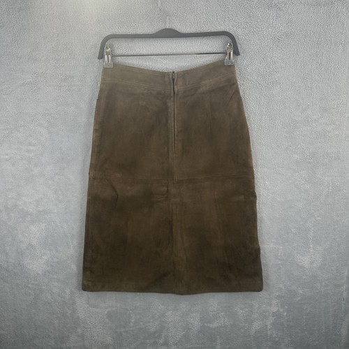 Autograph suede leather skirt - suede,