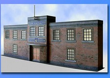 O Gauge 7mm Scale Factory Building Kit, Ideal For Railways, Trams, Cars, 1:43