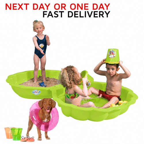 Green maxi shell sand box - box,