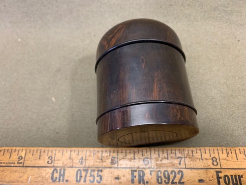 Antique lignum vitae glass - antique,