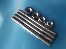 Honda Superdream CB250N CB400N Exhaust Outlet Manifold Studs Stainless Steel x4