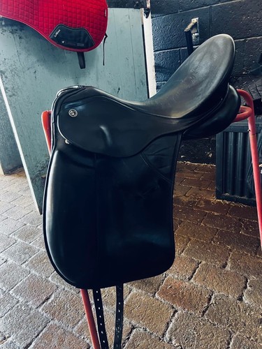 Equestrian dressage saddle - saddle,