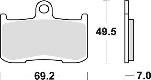Kh347 sintered street brake - kh347,