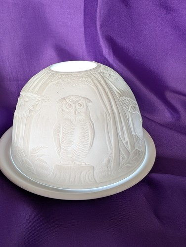 Nordic lights owl candle - nordic,