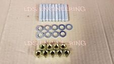 Vauxhall 1.6 16v X16XE ECOTEC Vectra Zafira Exhaust stud + locking Nut kit / set