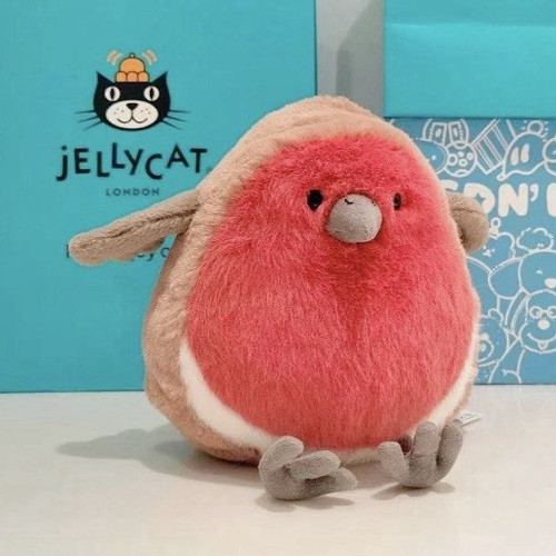 New jellycat plum robin bird - plum,
