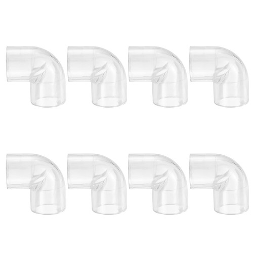 8pcs clear elbow fitting - fitting,, 90
