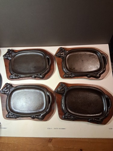 Vintage cast iron bull steak