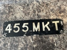 Vintage Number Plate For Front