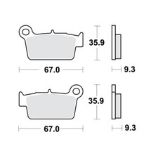 BRAKE PADS SINTER SI TRW