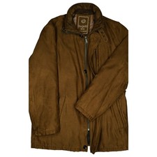 Bugatti 52 winter jacket men's coat quilted coat outdoor leather look brown caban