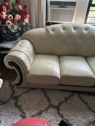 Cleopatra leather sofa - sofa, used