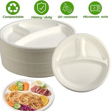 Paper Plate 3 Compartment