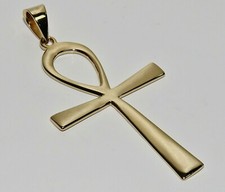 9ct Gold on Silver ANKH Cross