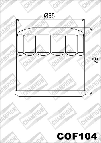 Cof104 champion oil filter - cof104,