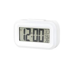 Digital LED Bedside Snooze Alarm Clock Time Temperature Day/Night Mode Clock UK