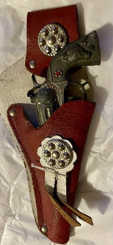 Vintage toy cap - gun, leather