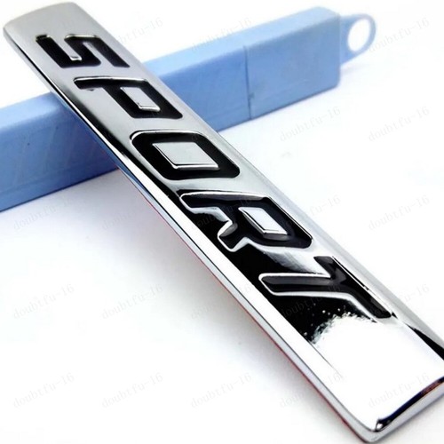 Sport car logo - car, chrome