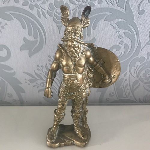 Vintage solid brass viking - vintage,