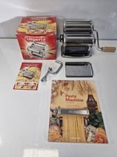 Imperia dal 1932 Italian Pasta Maker Machine - Silver. With Box & Book.