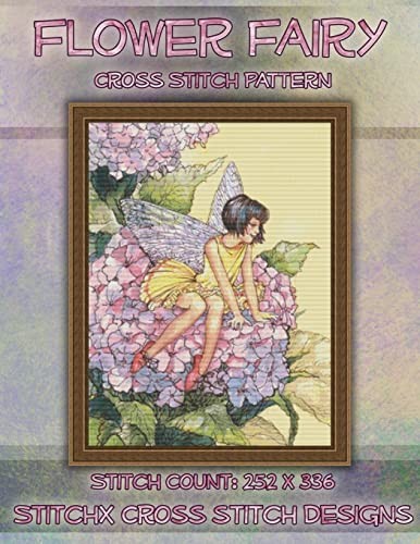 Flower fairy cross stitch - flower,