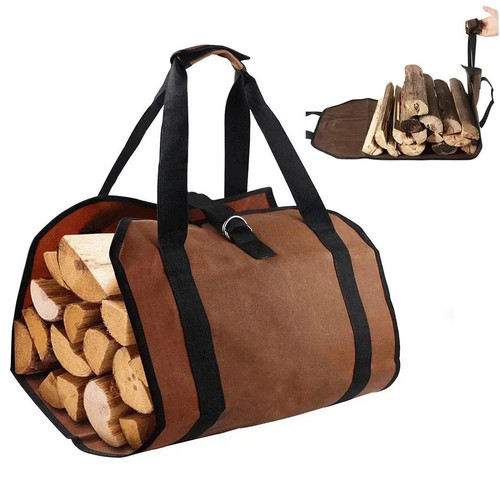 Canvas log carrier - bags, with