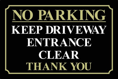 Parking keep driveway - parking,