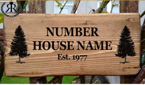 Rustic house gate sign - house, plaque