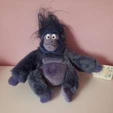Disney Tarzan Terk Purple Gorilla 10" Plush Toy Applause Vintage 1999 With Tags