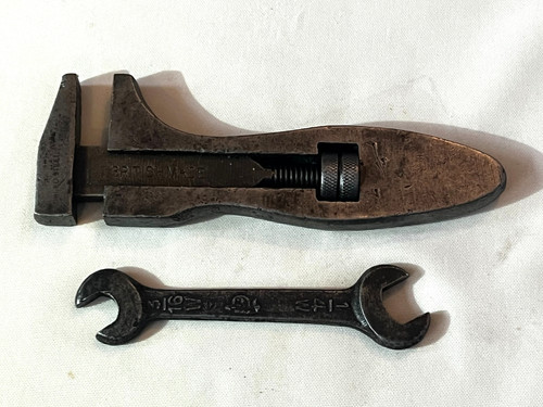 Vintage adjustable wrench - adjustable, &