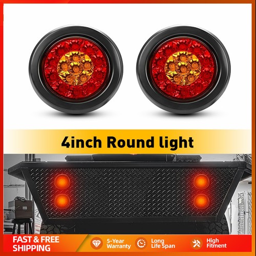 12v led rear round - 2x,